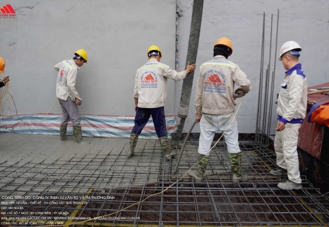 Triển khai thi công đúng tiến độ – Hoàn thành đổ bê tông toàn khối tầng 2 tại Bát Khối